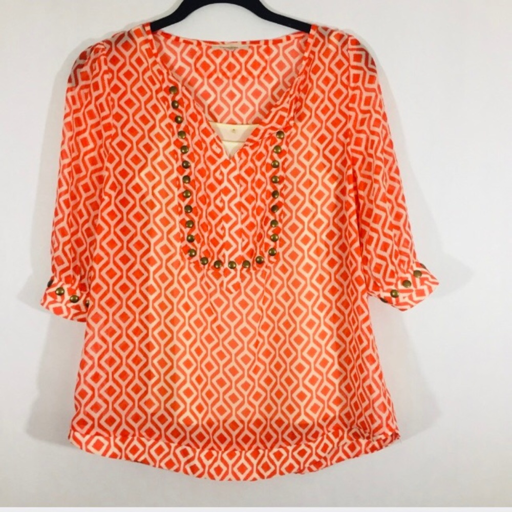 Stitch fix 41 Hawthorn geometric sheer top